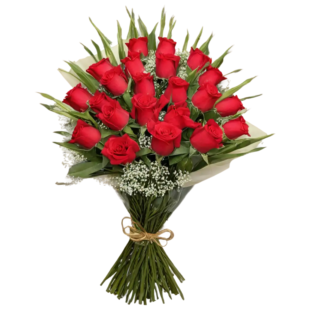 Vibrant-Red-Roses-Flower-Bouquet-PNG-Stunning-Floral-Arrangement-for-Digital-Projects