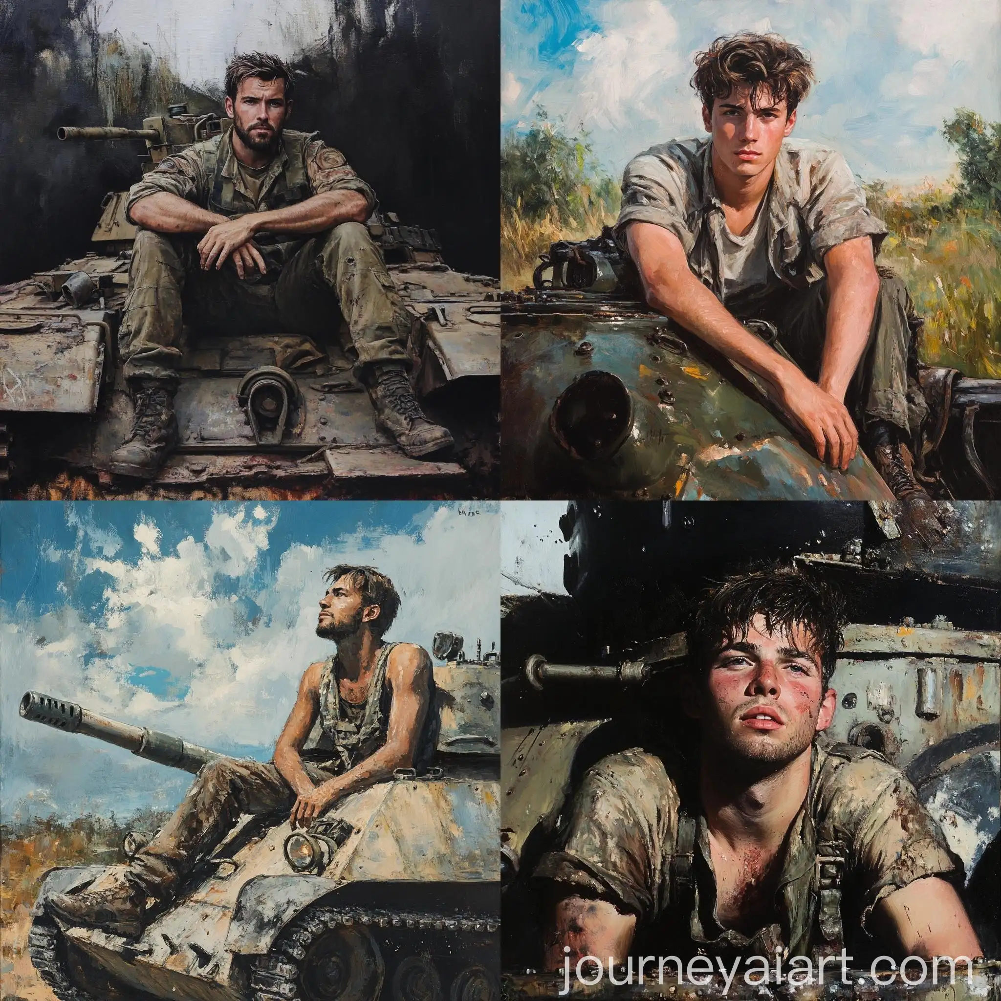 Young-Man-Painting-on-a-Tank-in-Artistic-Style