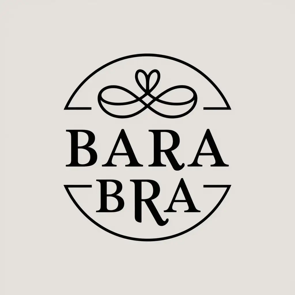 LOGO Design For Bara Bra Round Moderate Symbol with Clear Background