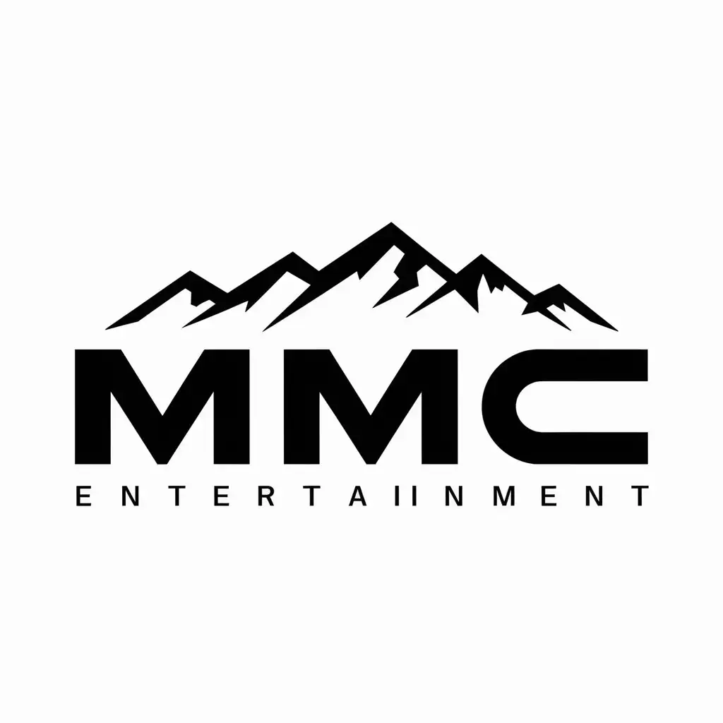 LOGO Design for MMC Vector with Mountains Moderate Theme for Entertainment Industry