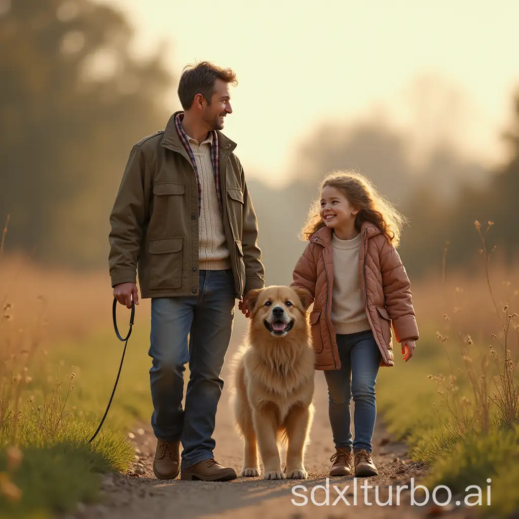 Family-Portrait-with-Dog-Outdoors