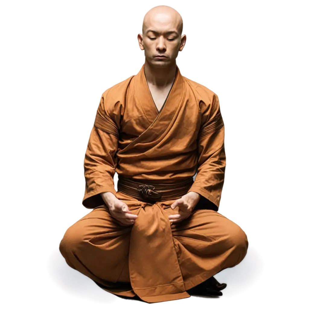 SciFi-Martial-Art-Monk-Meditating-PNG-Image-for-Higher-Entity-Connection