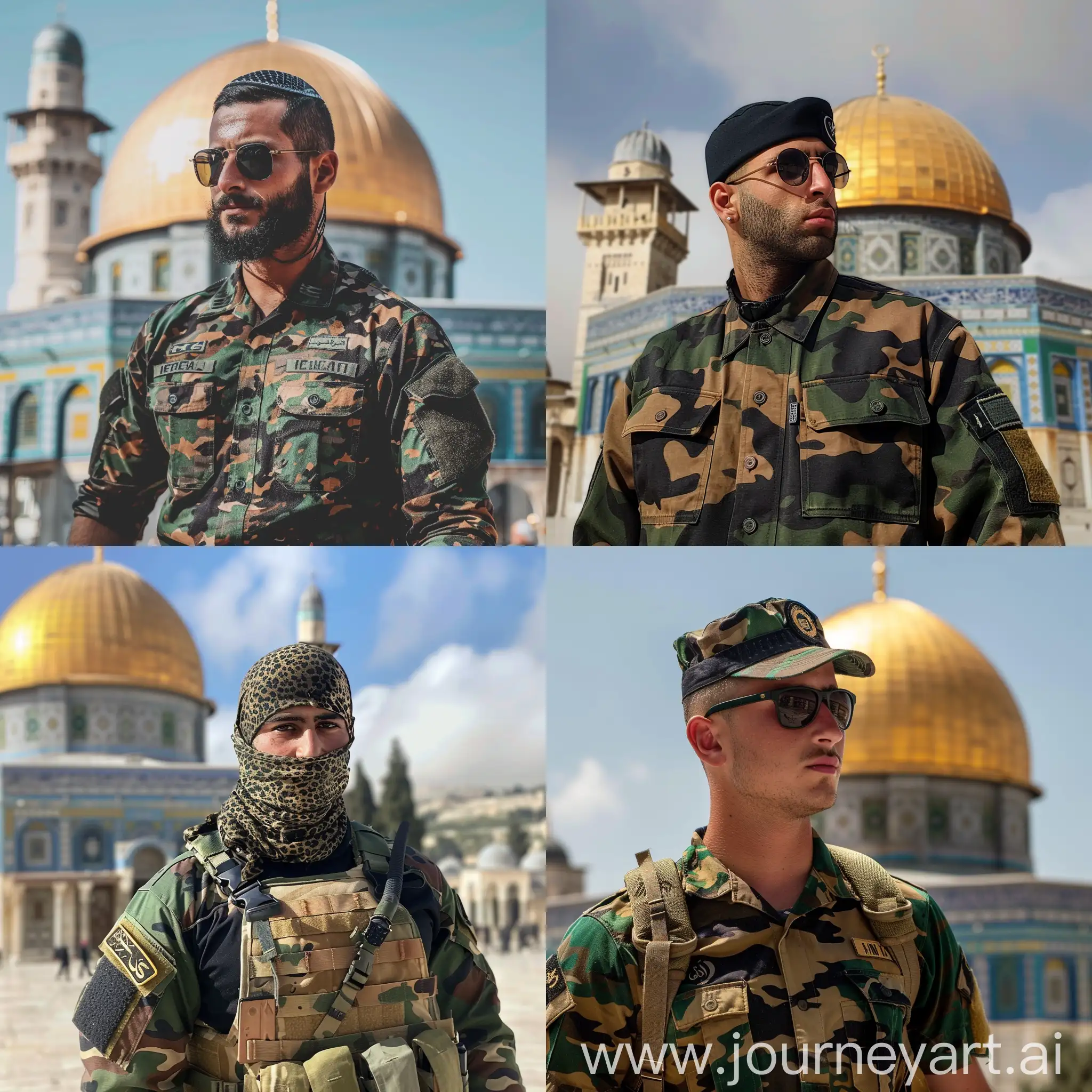 Hezbollah-Soldier-with-Dome-of-the-Rock-Mosque-Background