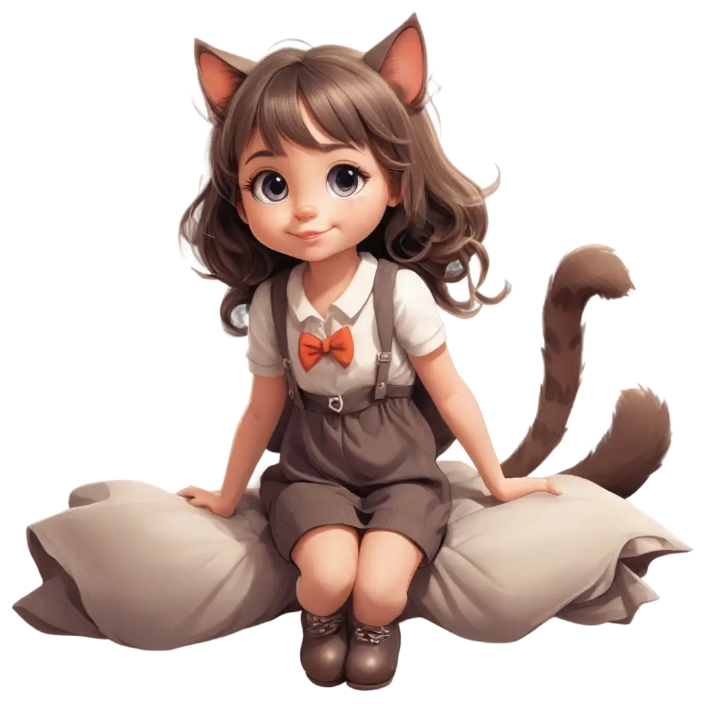 Adorable-Cartoon-Girl-PNG-Create-a-Charming-Character-with-AI-Art