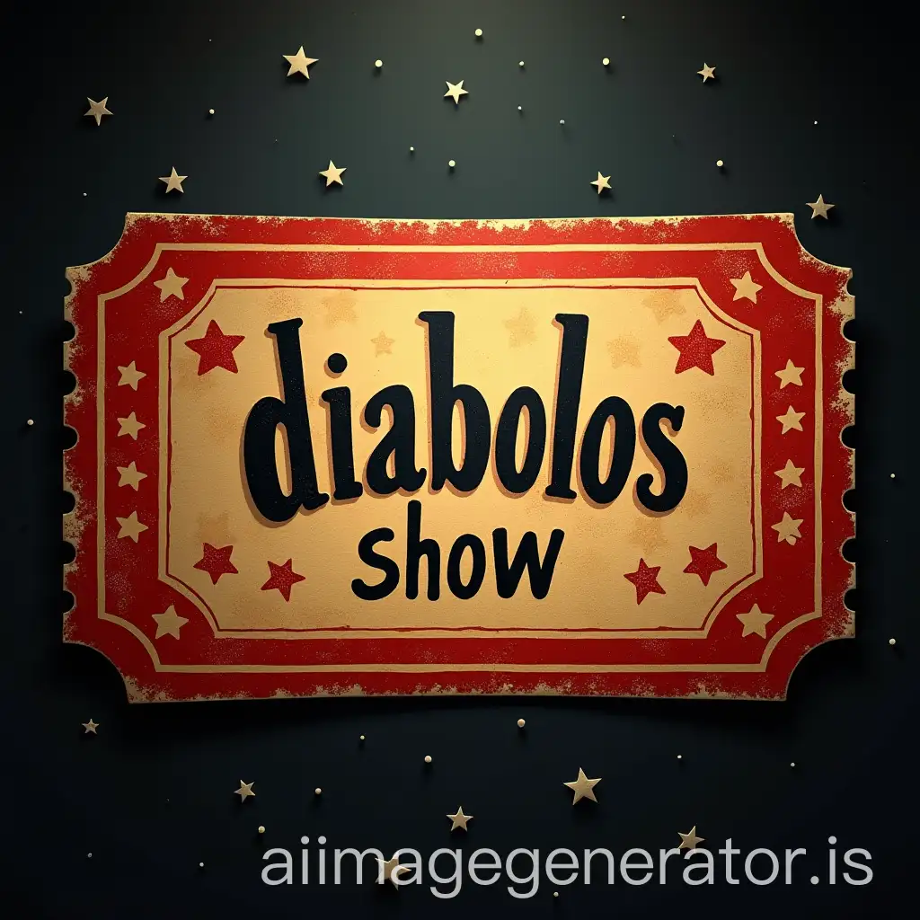 Circus-Ticket-Featuring-Diabolos-Show-with-Starry-Details