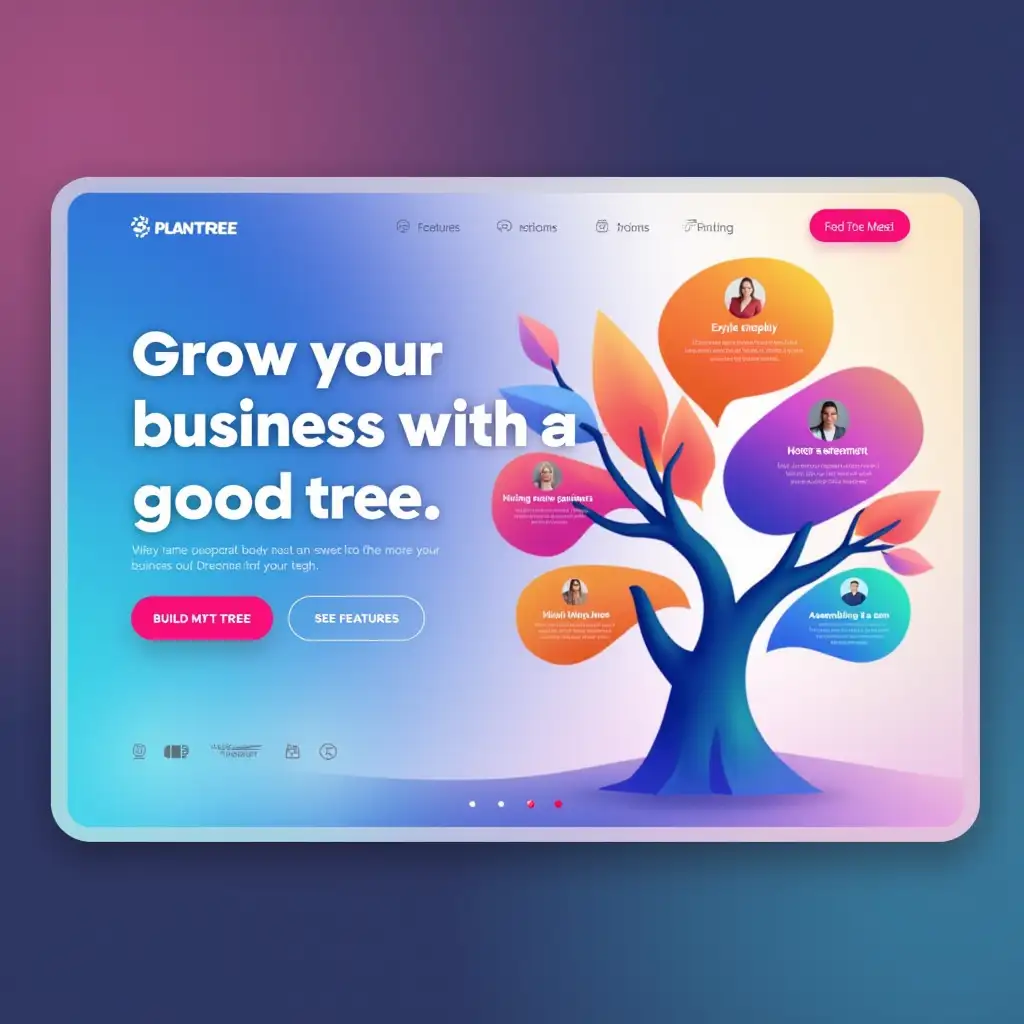 Colorful-Landing-Page-Design-for-PLANTREE-A-Modern-Approach-to-Business-Growth