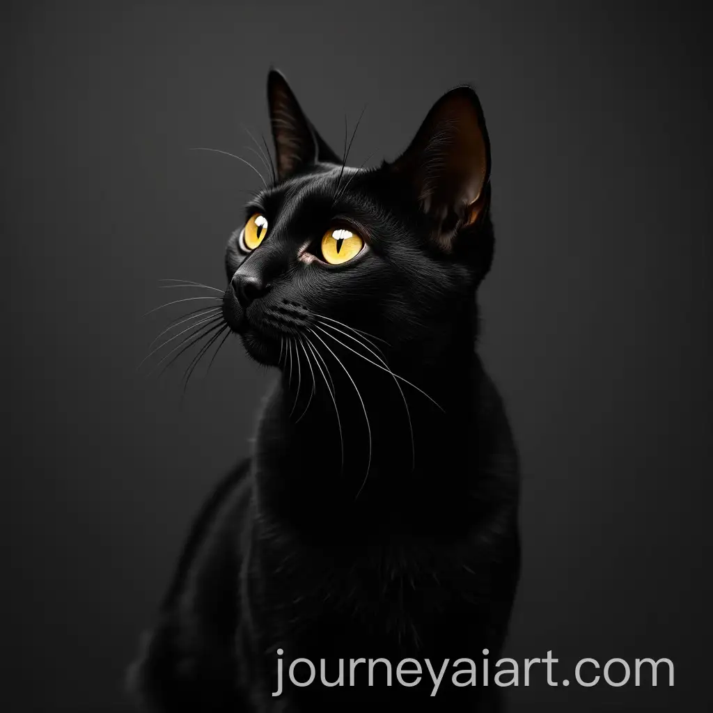 Black-Cat-with-Mysterious-Aura-in-a-Dark-Setting