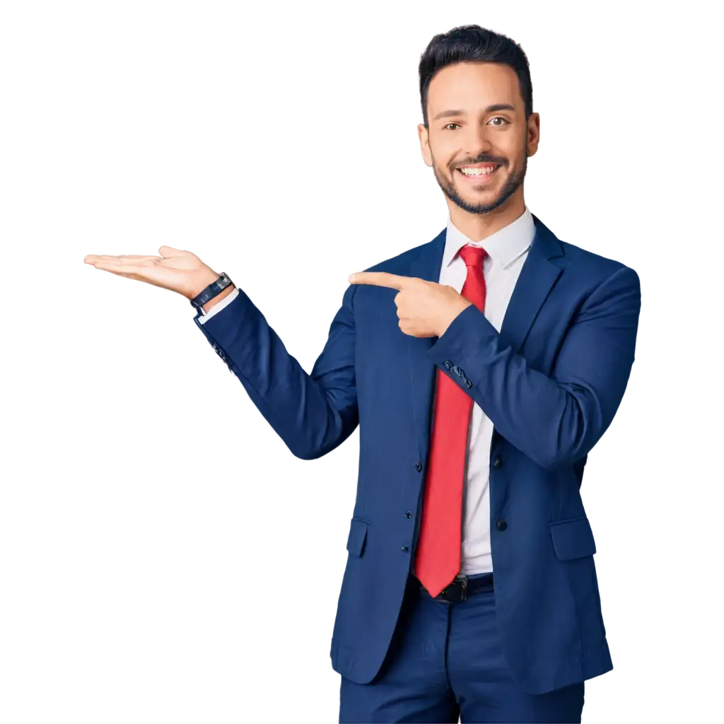 Professional-Guy-in-Dark-Blue-Suit-Pointing-Hand-PNG-Image