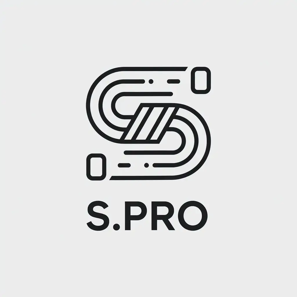 LOGO Design for SPRO Minimalistic Vector Logo with Clear Background