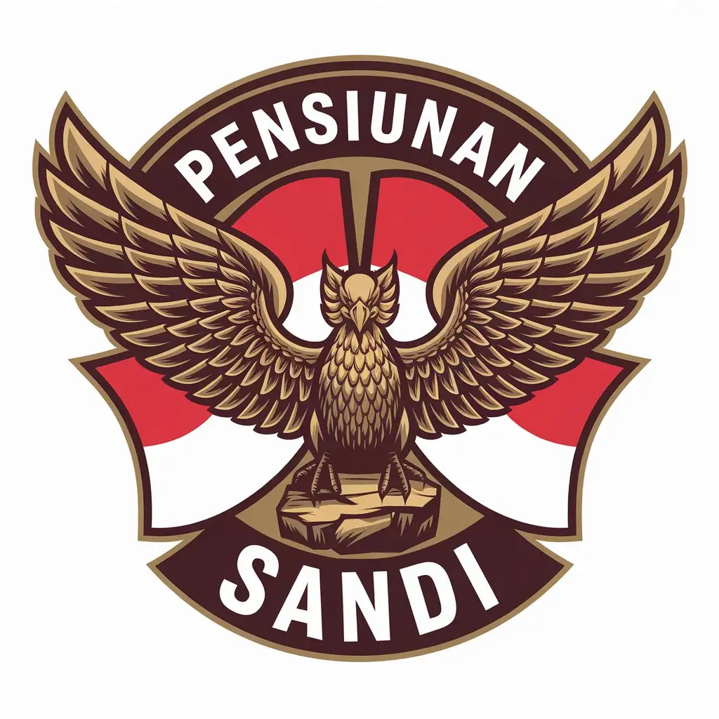 LOGO-Design-For-Pensiunan-Sandi-Garuda-with-Indonesian-Flag-Motif-in-Red-and-White