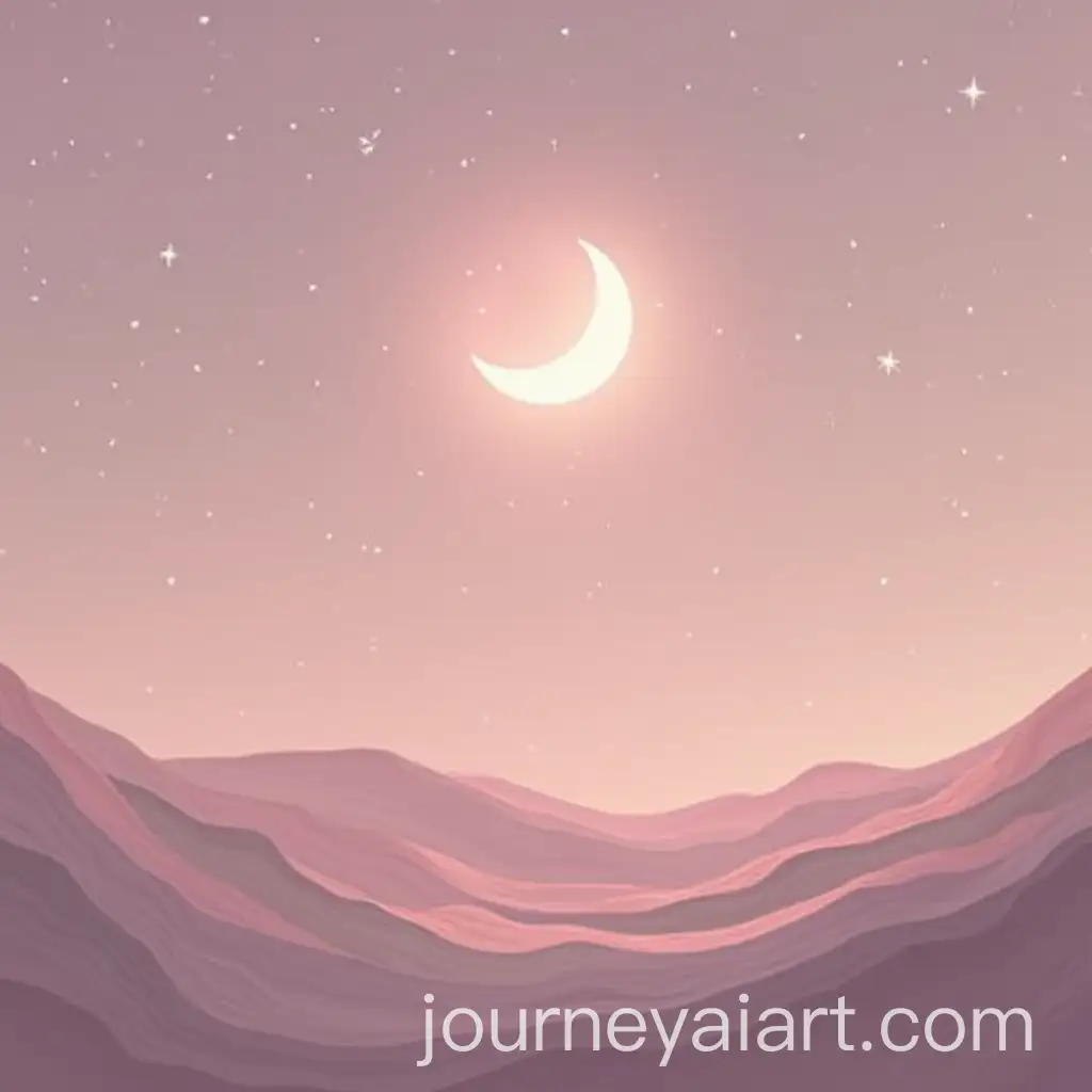 Mauve-Wallpaper-Featuring-a-Central-Crescent-Moon