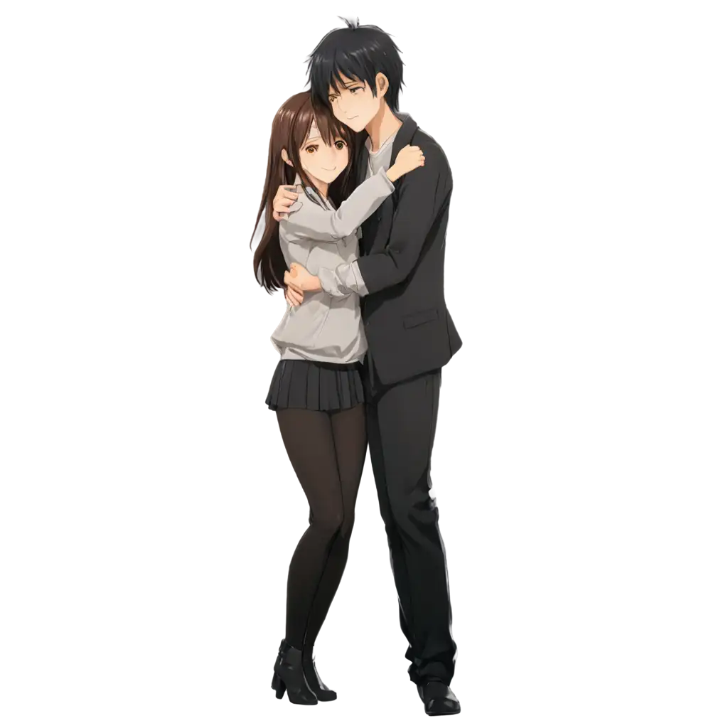 Couple-Hug-Anime-Characters-PNG-HighQuality-Transparent-Image-for-Creative-Use