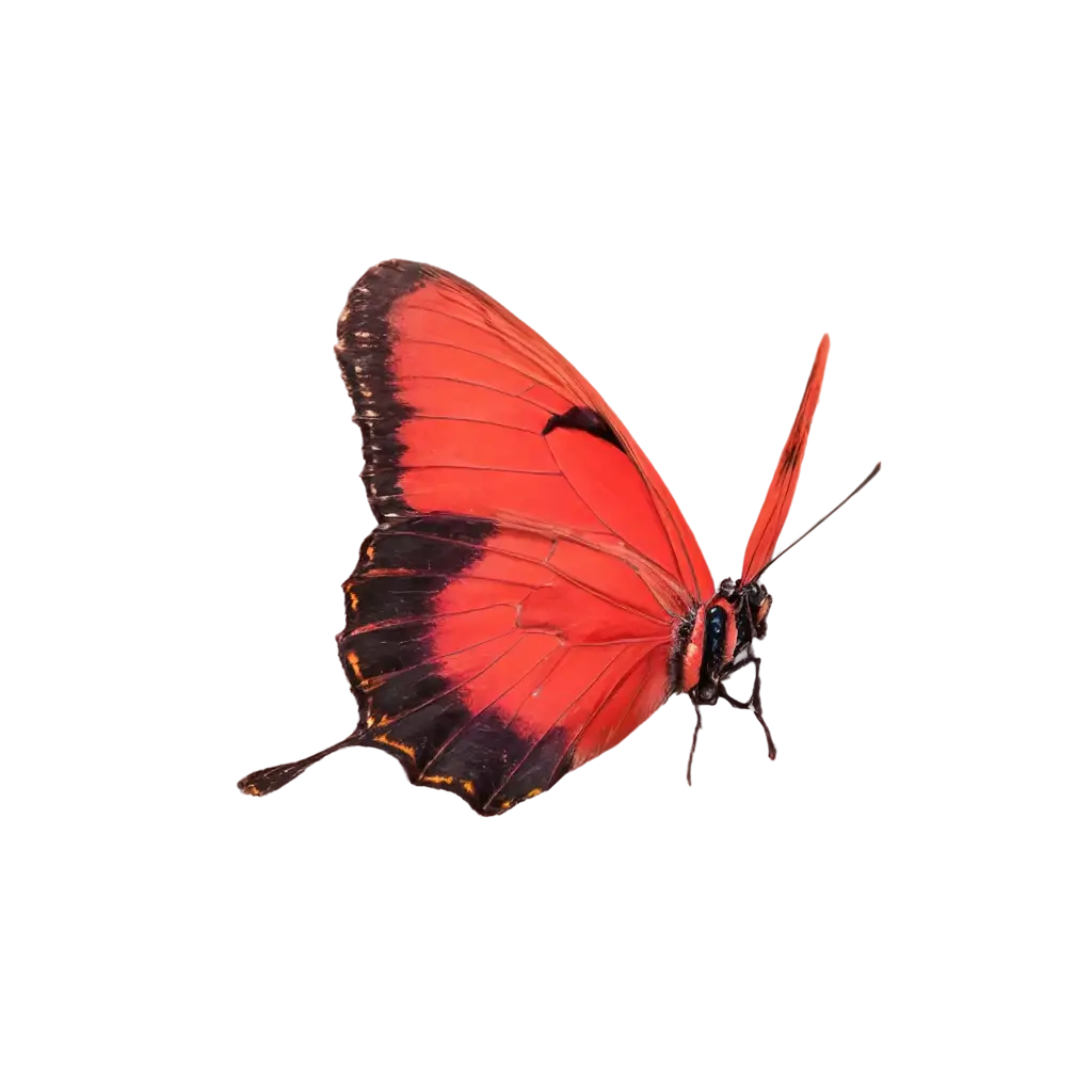 Vibrant-Red-Butterfly-PNG-Image-for-Gardenthemed-Designs