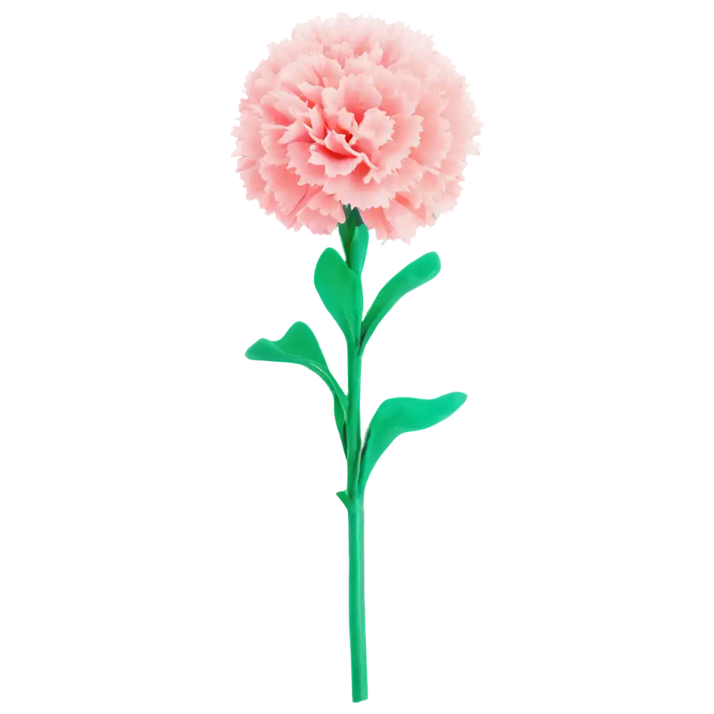 Squishy-Carnation-Flower-Toy-PNG-HighQuality-Image-for-Creative-and-Educational-Purposes