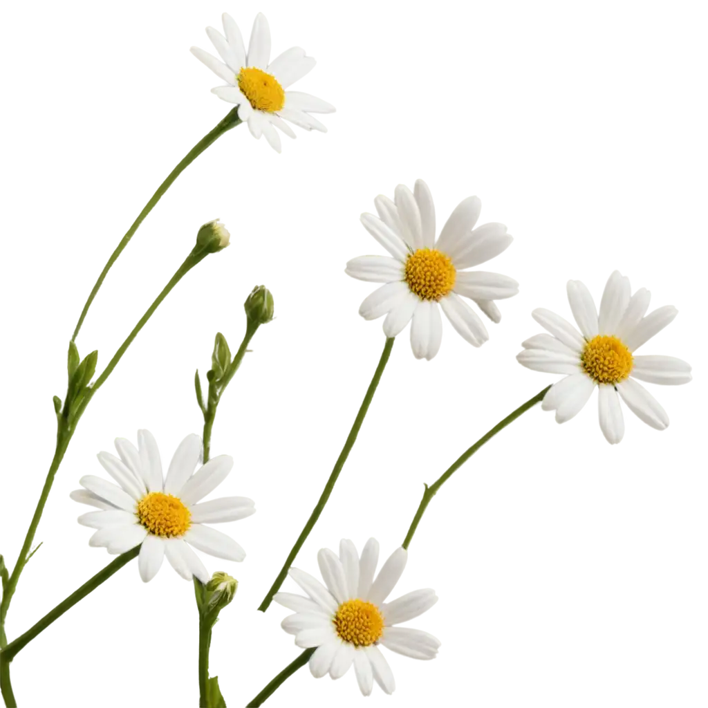 Daisy-Flowers-PNG-Image-HighQuality-Transparent-Background-for-Versatile-Use