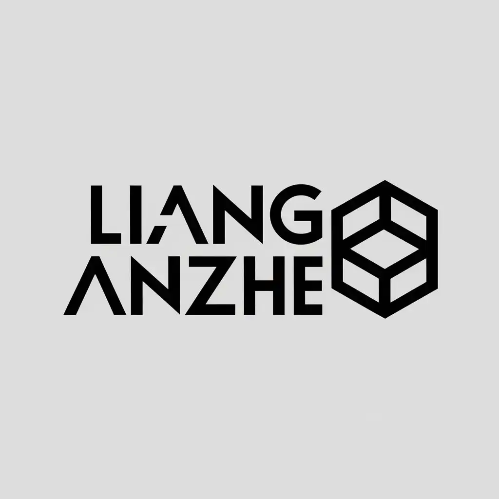 a logo design,with the text "Liang Anzhe", main symbol:geometry,complex,be used in Others industry,clear background