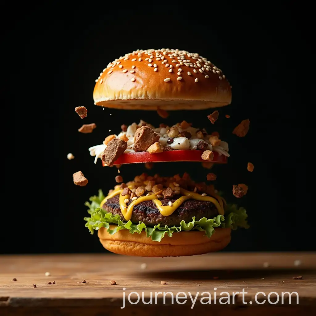 Impactful-Burger-Layers-with-Garbage-and-Sesame-Seed-Bun