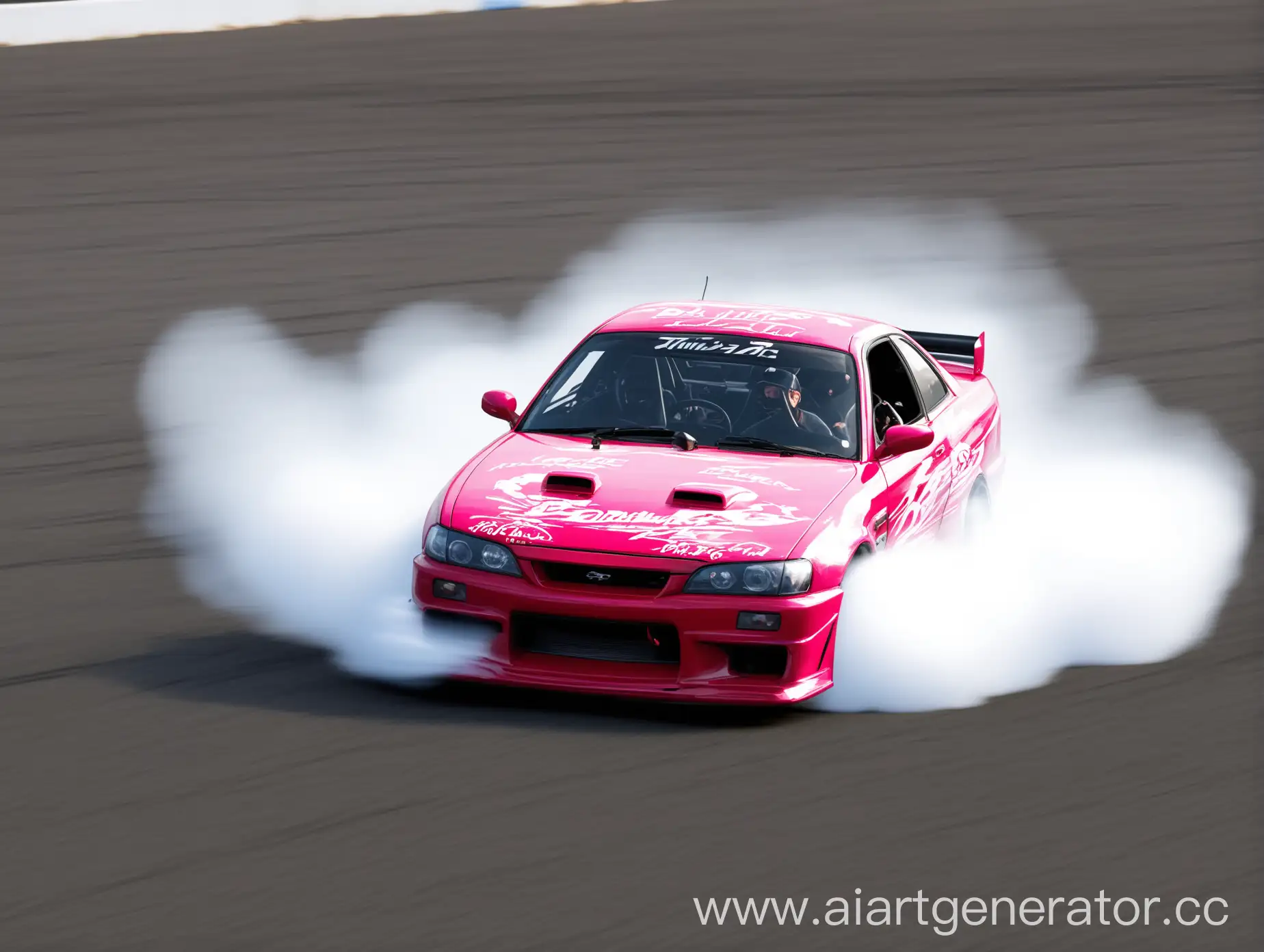 Speeding-Drift-Car-on-Urban-Road