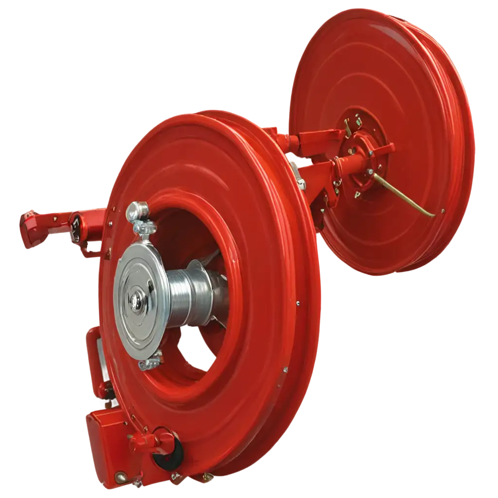 Fire-Hose-Reel-Drum-Wall-Mounted-PNG-Image-Essential-Equipment-for-Safety-and-Emergency-Preparedness