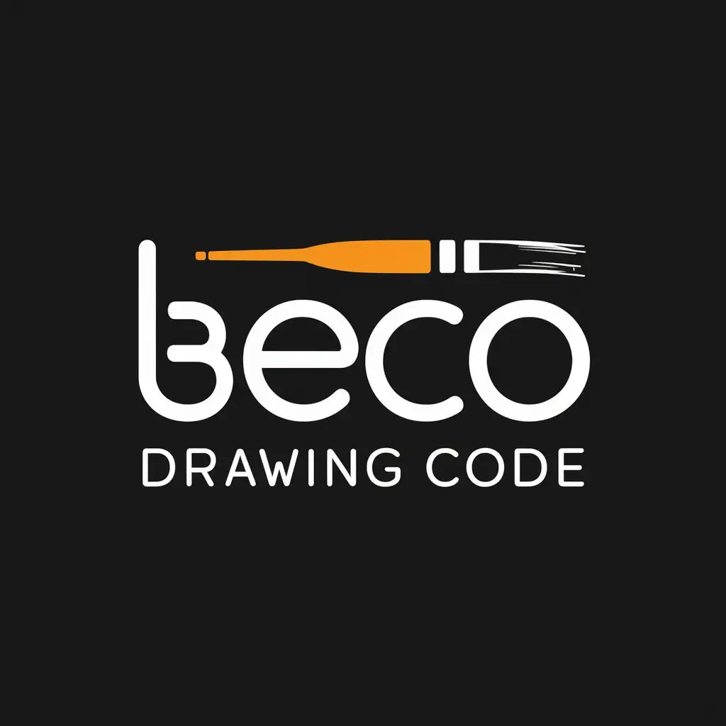 LOGO Design for Beco0011 Modern Brush Stroke with Minimalistic Font