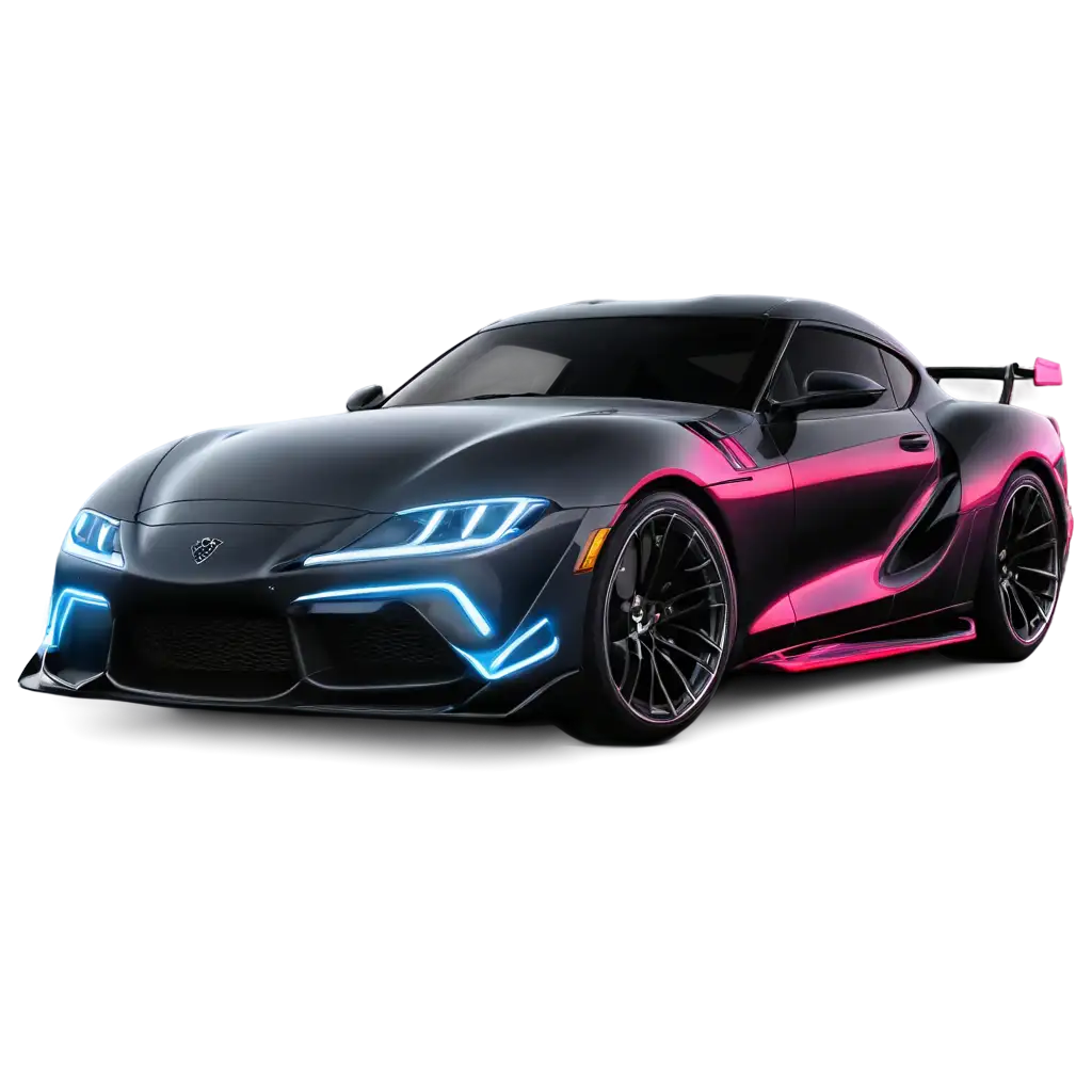 Supra-Car-with-Neon-Lights-4K-PNGPNG-Image-Optimization-Image-for-Stunning-Visuals-and-HighQuality-Graphics