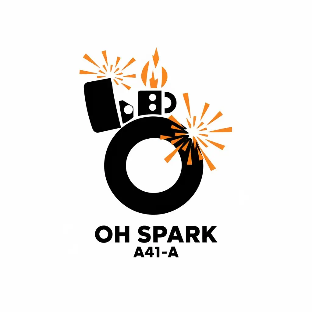 LOGO Design for Oh Spark A41A Modern Simple Flashy with Firework Sparks