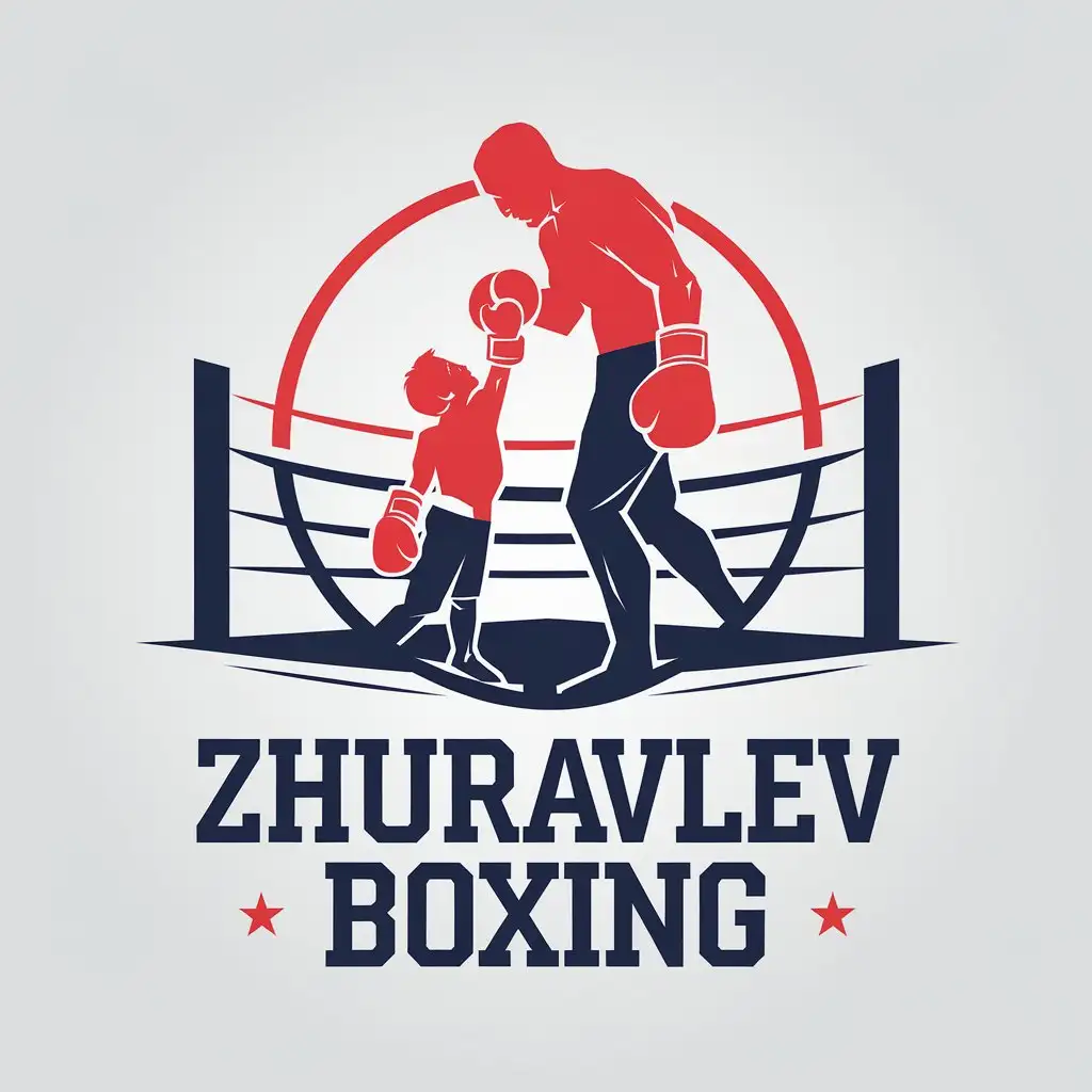 LOGO-Design-for-Zhuravlev-Boxing-Dynamic-Duo-in-Action-with-Punchy-Typography