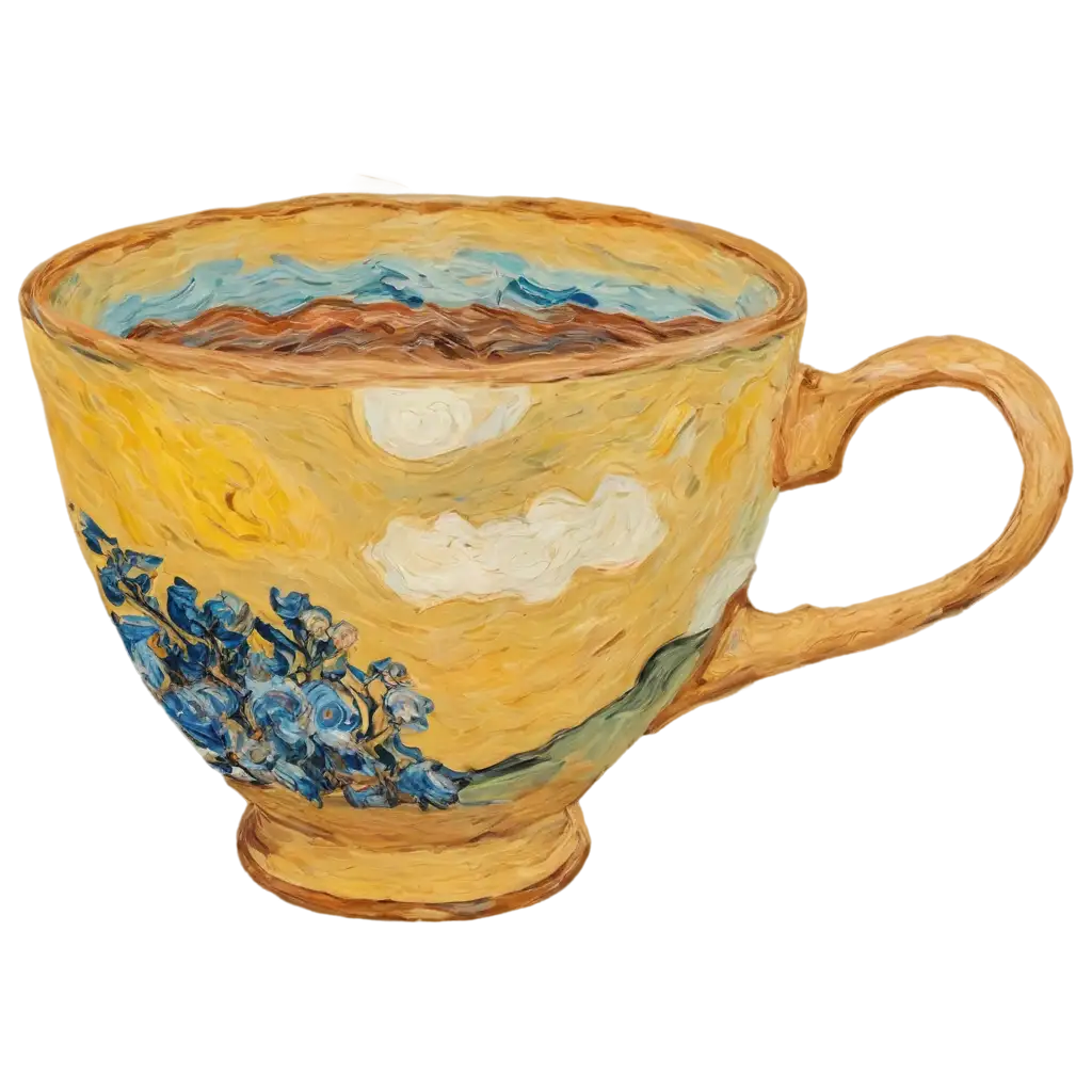 Drawn-Tea-Cup-in-Van-Gogh-Style-PNG-Image-Artistic-Masterpiece-with-High-Clarity