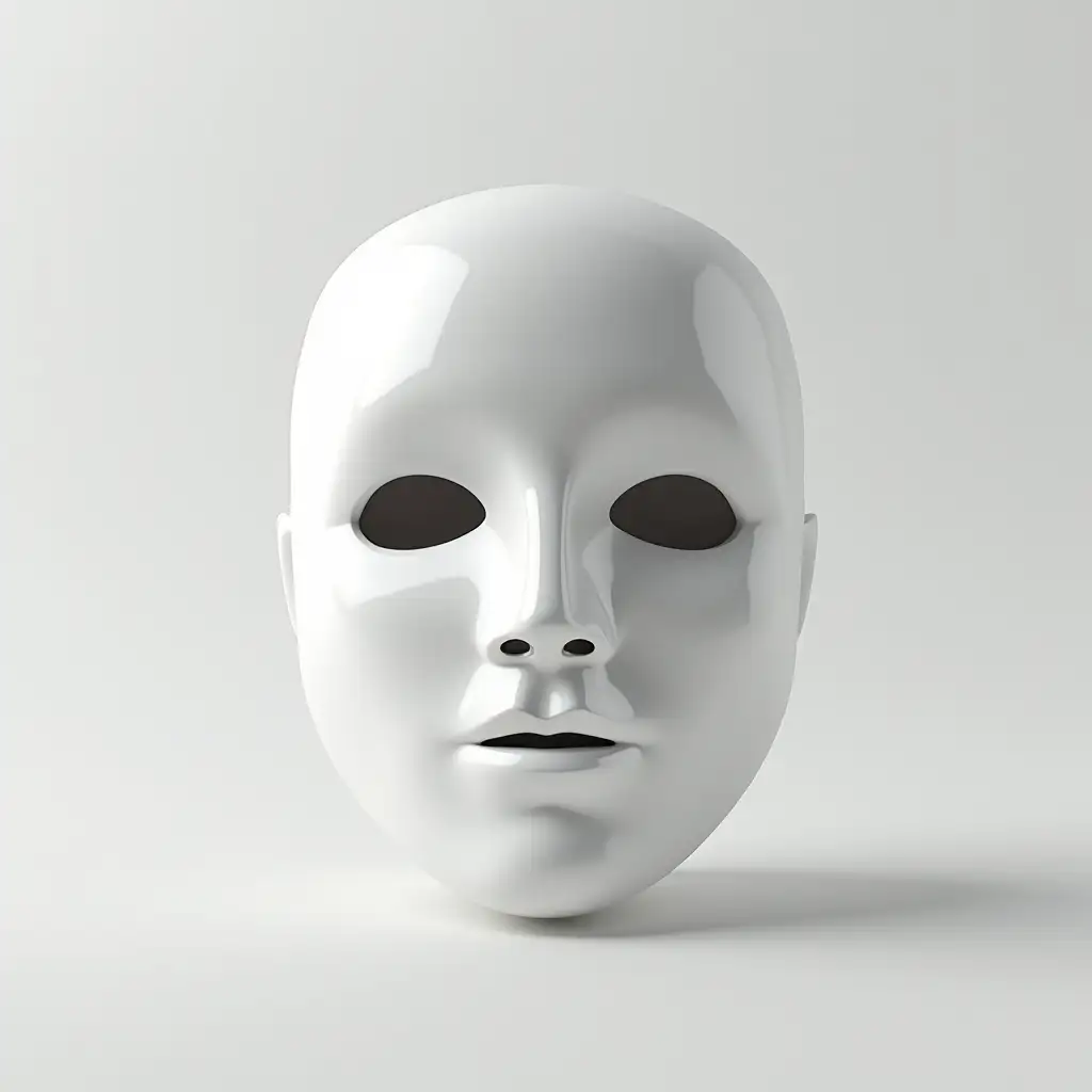 white mask