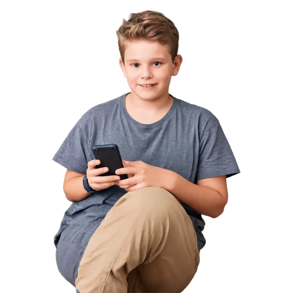 PNG-Image-Child-Addicted-to-Mobile-Phones-Captivating-AI-Artwork