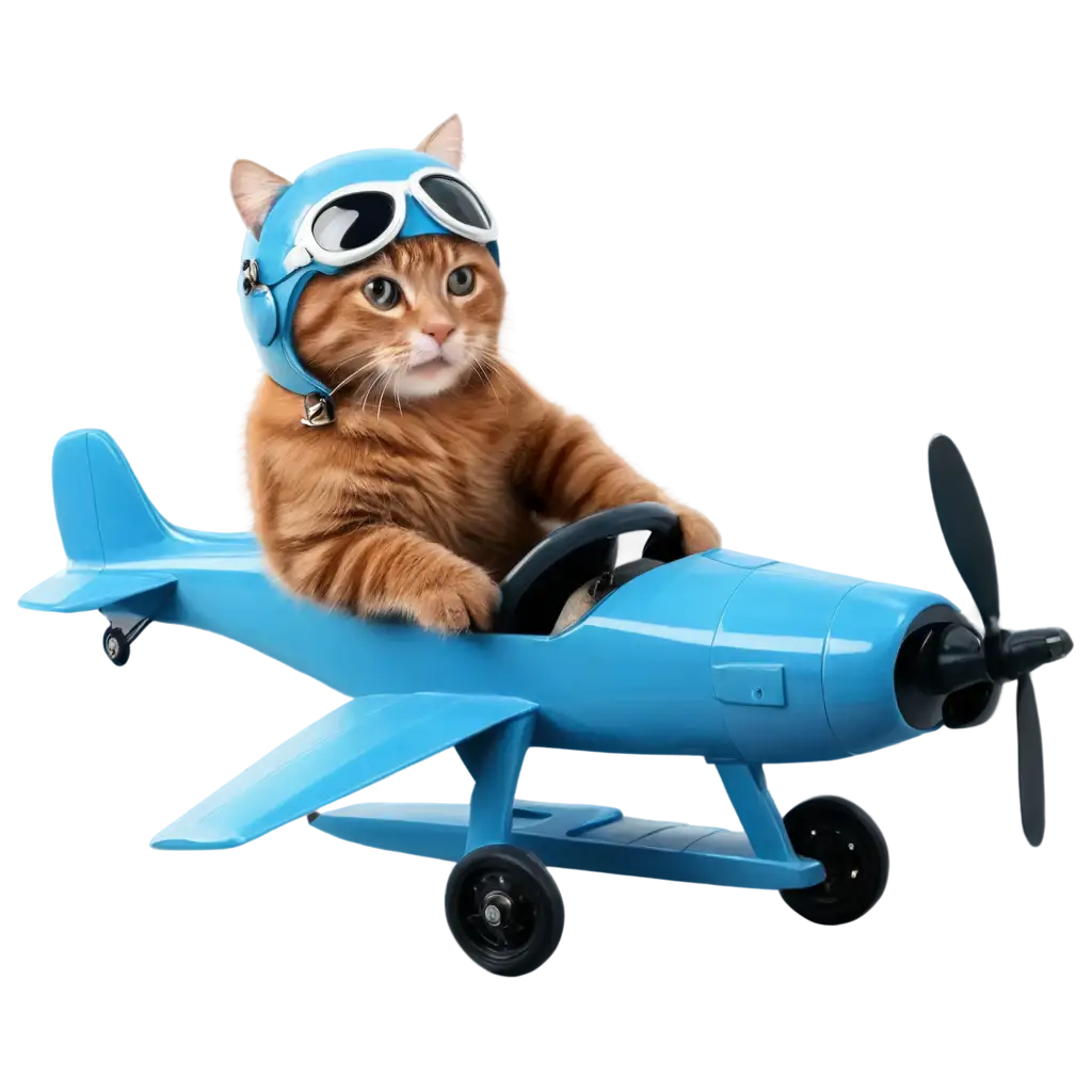 Cat-Pilot-in-a-Small-Plane-HighQuality-PNG-Image-for-Clear-Crisp-Visuals