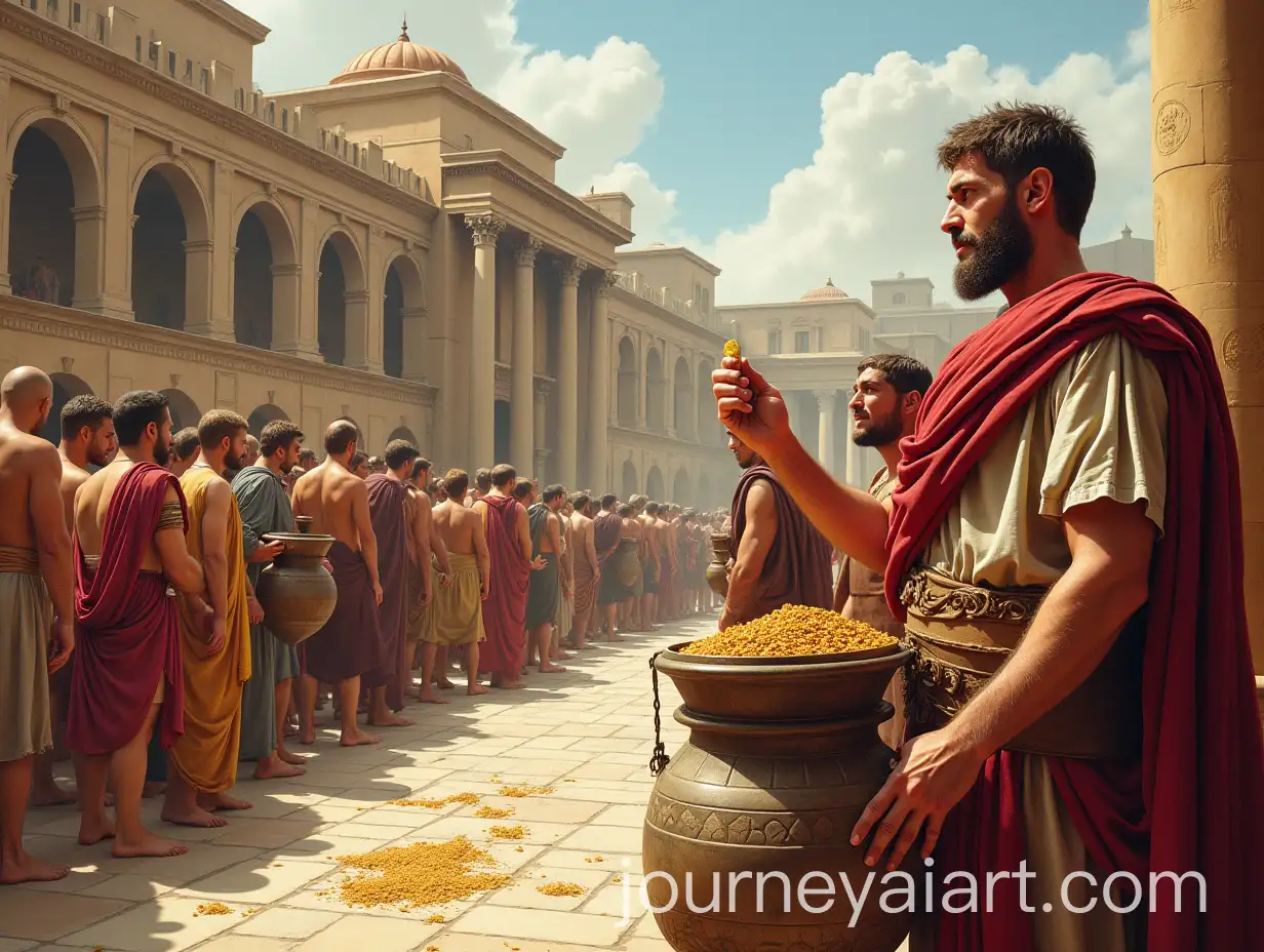 Roman-Urine-Tax-Collection-and-Emperor-Vespasian-Oversight