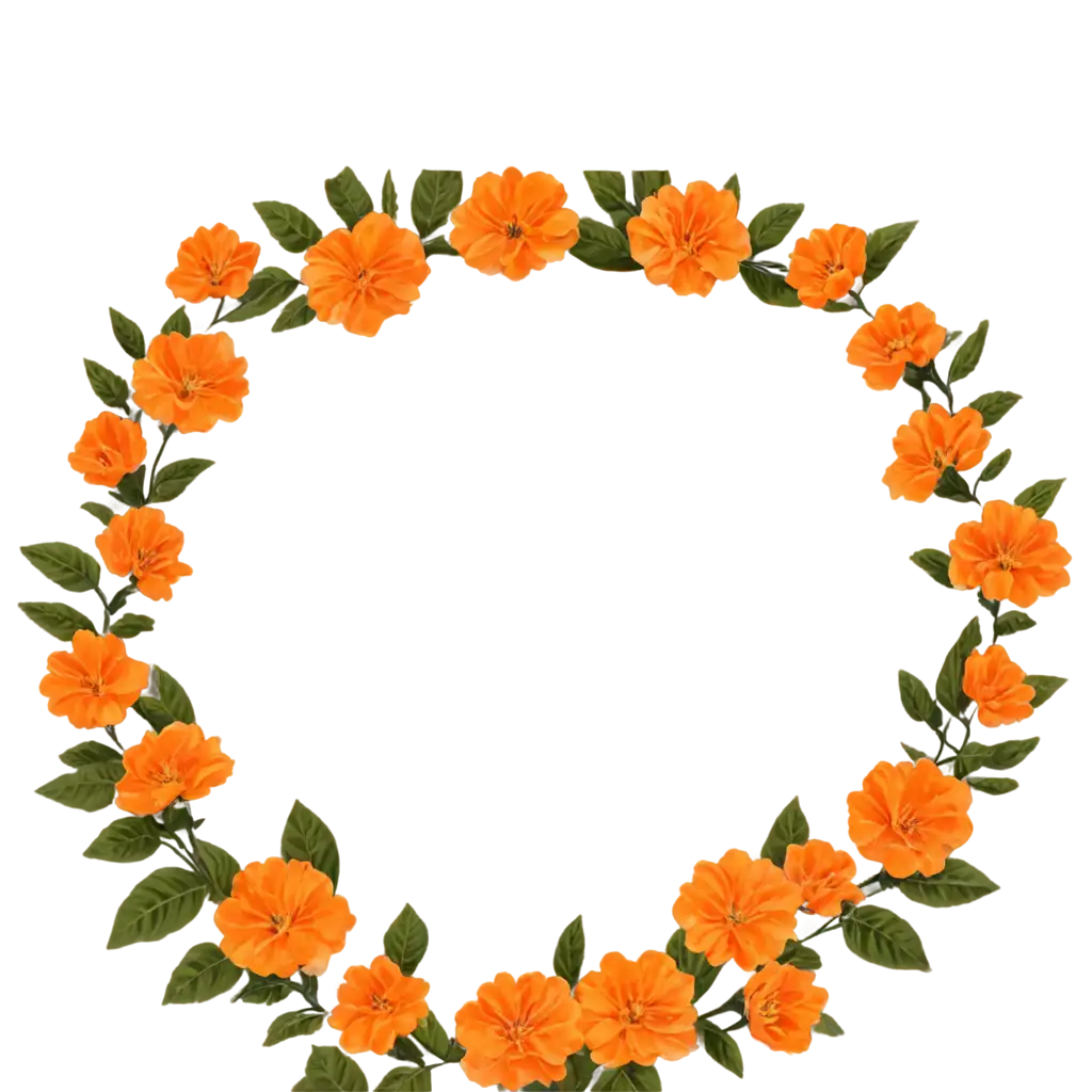 Orange-Colour-Flower-PNG-HighQuality-Transparent-Floral-Image-for-Various-Applications