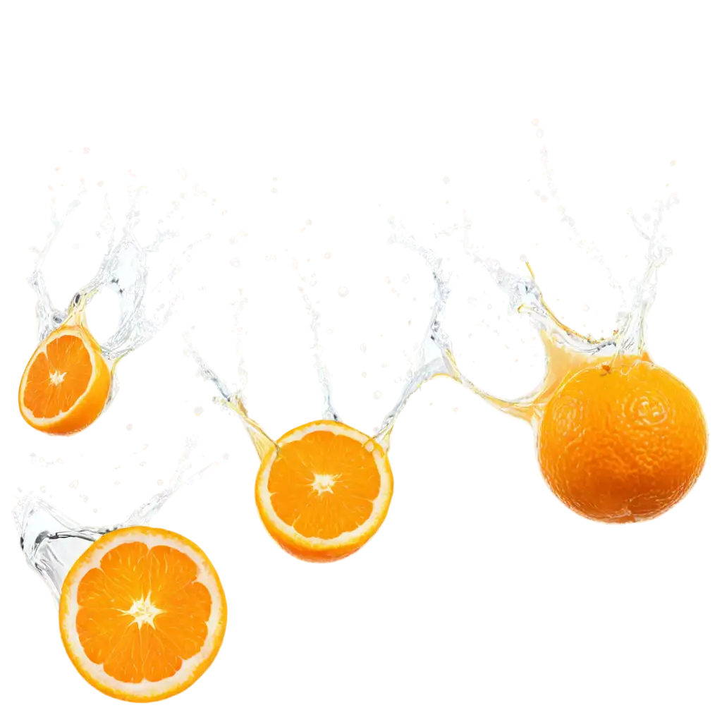 Vibrant-PNG-Image-of-Fresh-Oranges-and-Juice-Splashes-in-MidAir