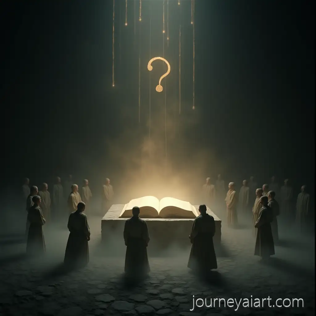 Philosophical-Night-Scene-with-Mysterious-Light-and-Thoughtful-Figures