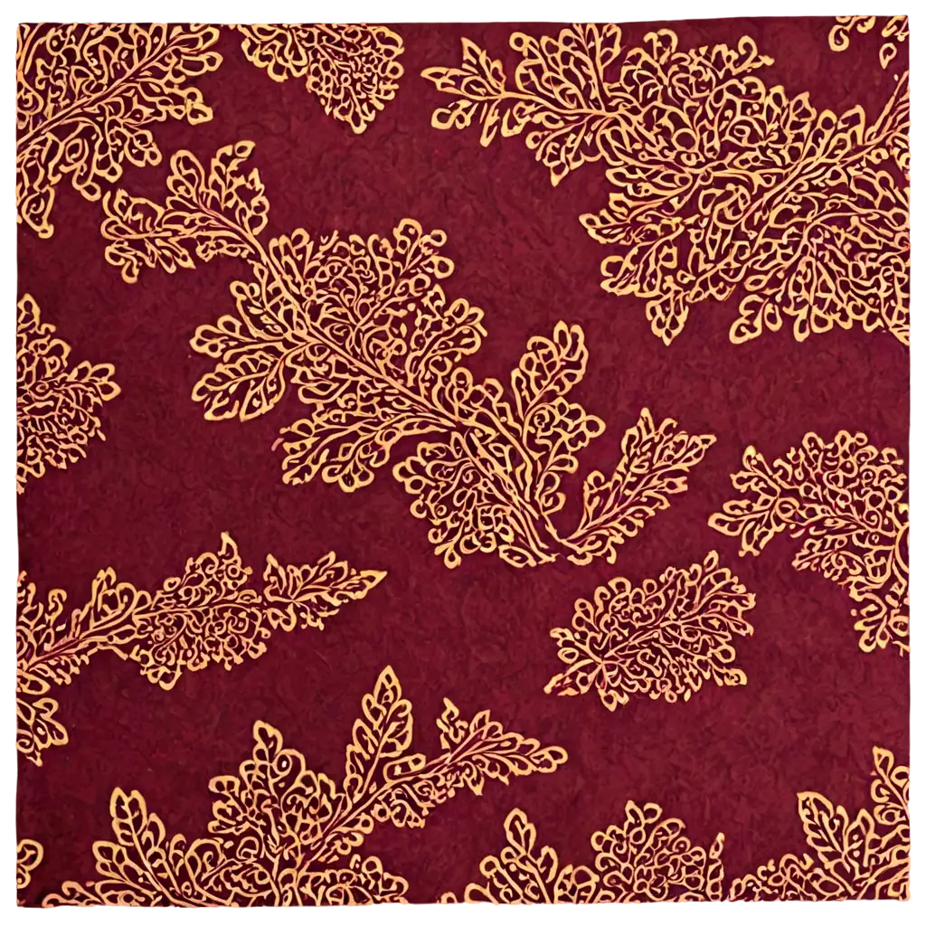 Motif-Batik-Warna-Burgundy-PNG-Image-Exquisite-Design-for-Online-Creativity