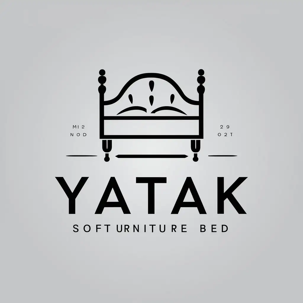 LOGO-Design-For-Yatak-Modern-Vector-Logo-with-Soft-Furniture-Bed-Theme