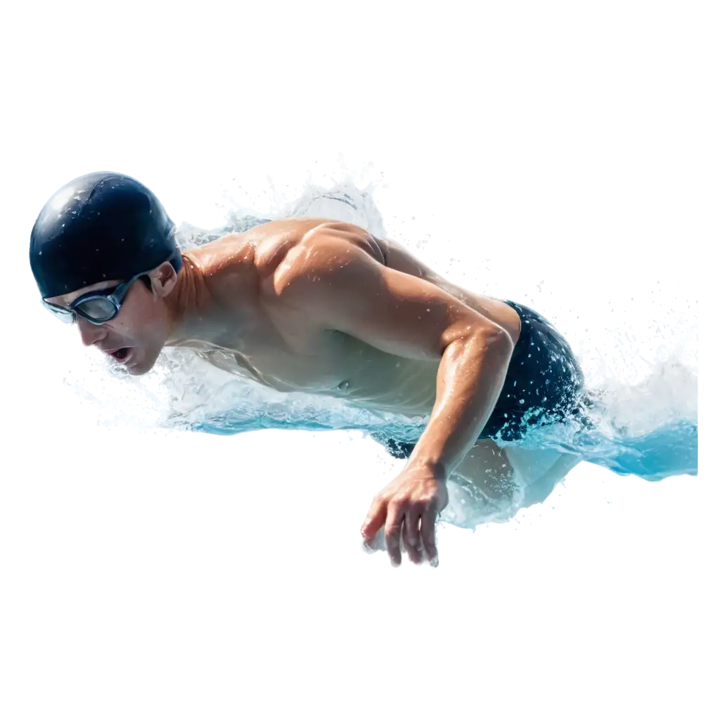 Professional-Swimmer-Freestyle-in-CrystalClear-Pool-HighQuality-PNG-Image-for-Sports-and-Fitness-Content