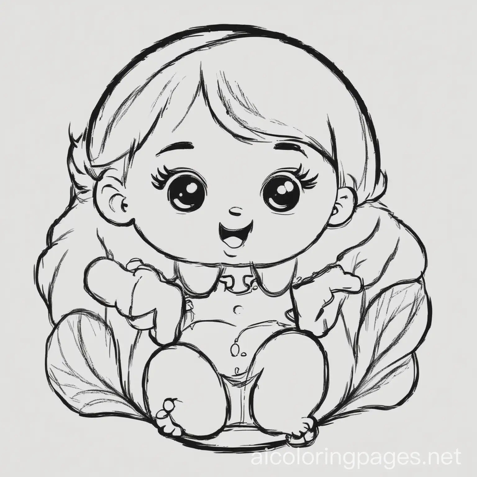 Iak-Baby-Cartoon-Style-Coloring-Page-for-Children