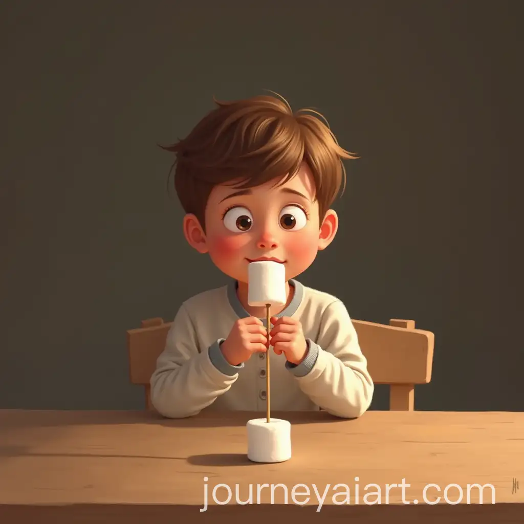 Child-Waiting-Patiently-to-Eat-a-Marshmallow