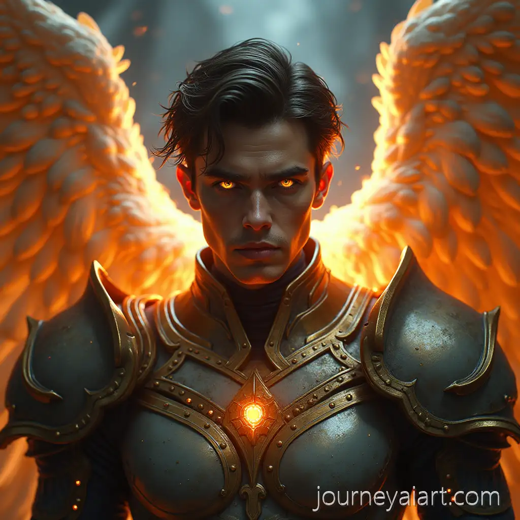 Male-Figure-withAI-Image-Prompt-Expansion-Radiant-Aura-and-Divine-Armor-Surrounded-by-4-Mystical-Wings
