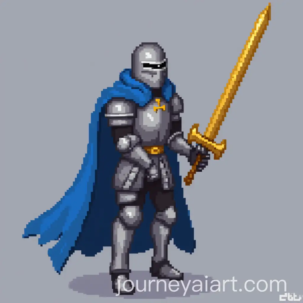 Pixelated-Knight-with-Blue-Cape-and-Gold-Sword-in-32x32-Sprite-Art