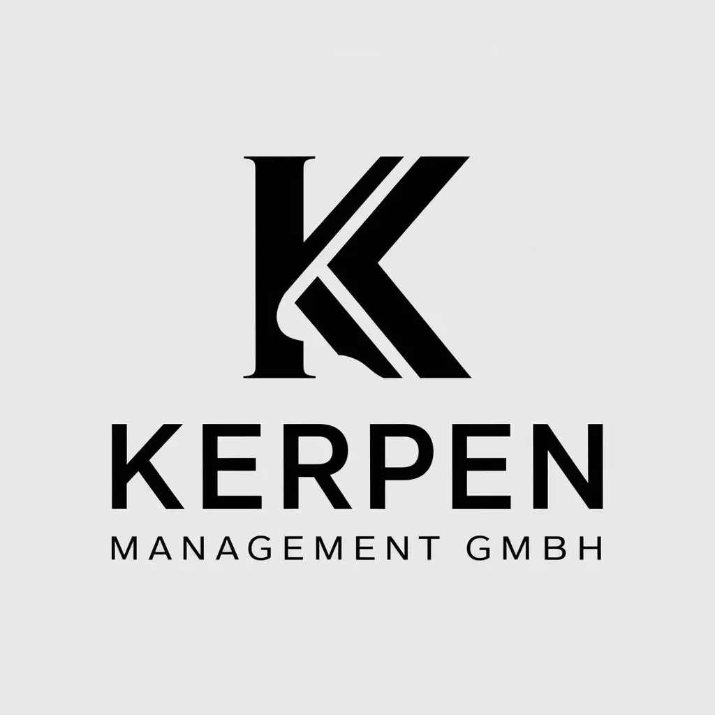 LOGO-Design-For-Kerpen-Management-GmbH-Complex-Vector-Logo-with-Societal-Participation-and-Real-Estate-Administration-Theme