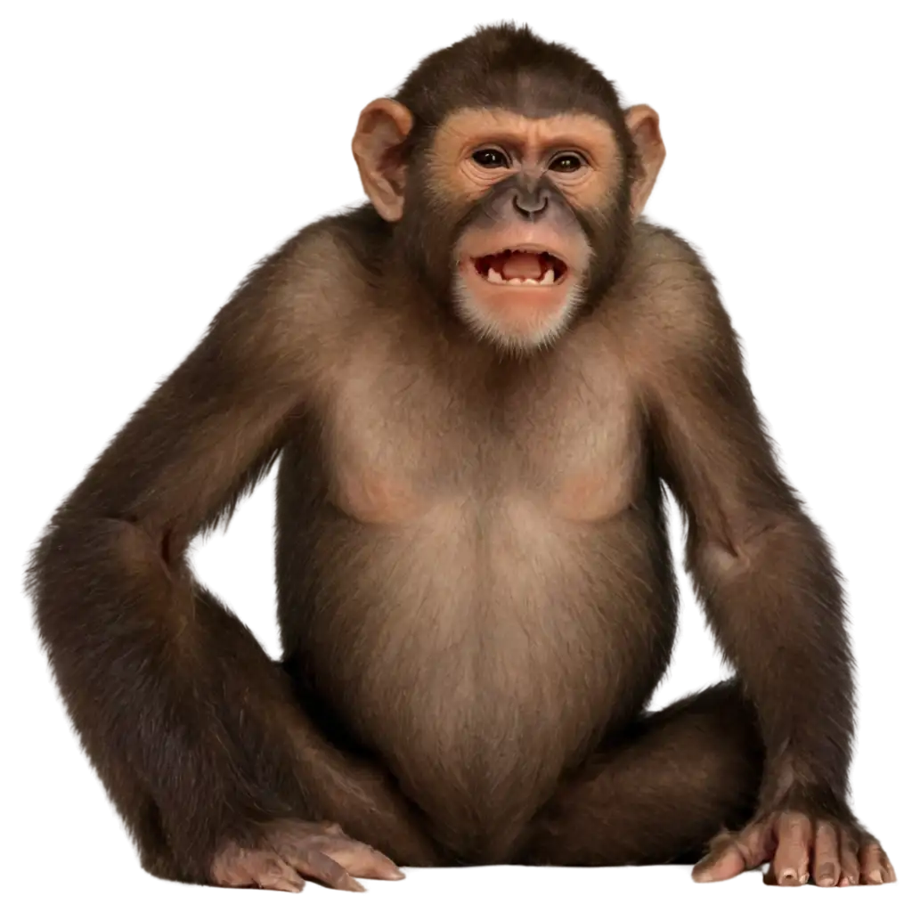 PNG-Image-of-a-Monkey-Scratching-Its-Head-AI-Art-Prompt