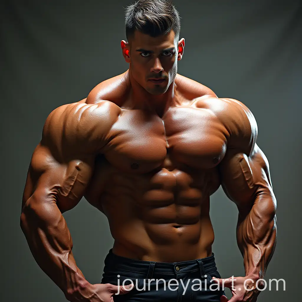 Muscular-Bodybuilder-Posing-for-Strength-and-Power