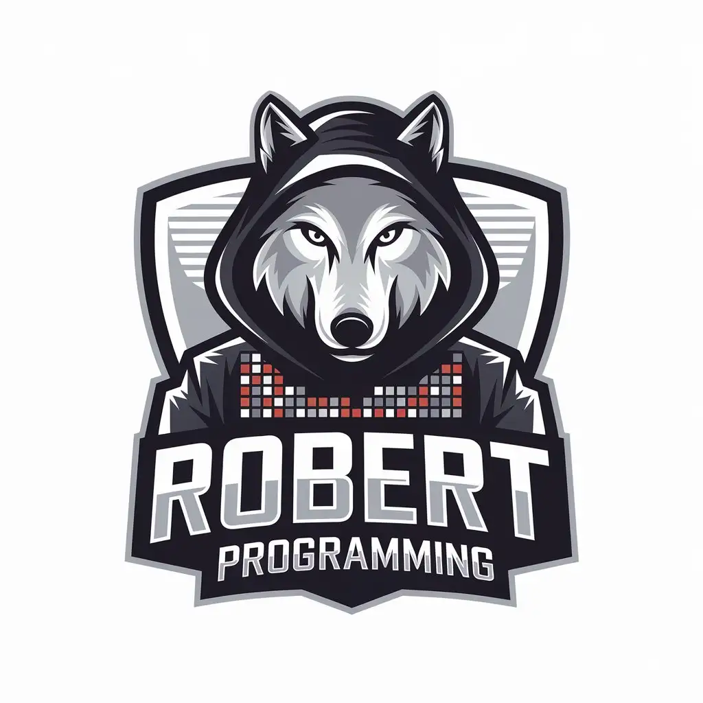 LOGO-Design-for-Robert-Programming-Wolf-Symbol-in-Clean-Vector-Style