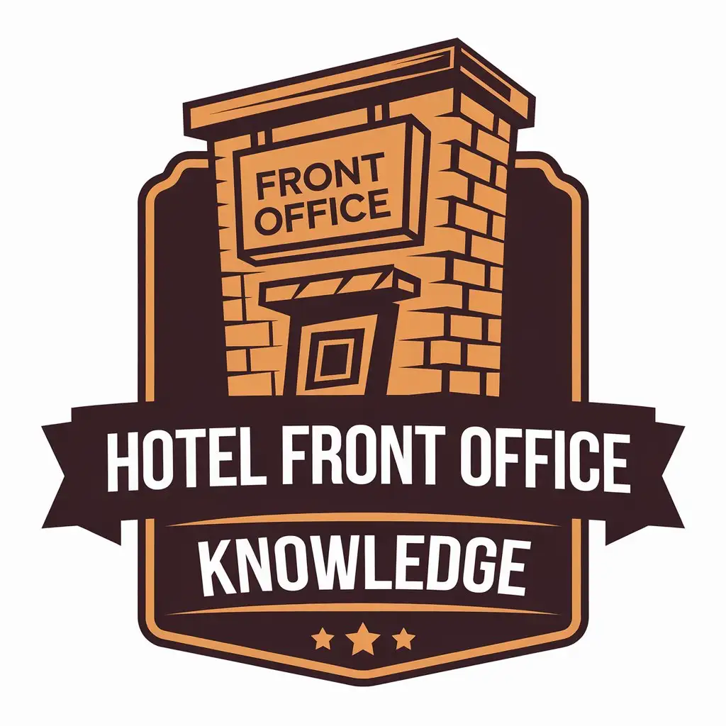 LOGO Design for Hotel Front Office Knowledge Moderate Clear Background