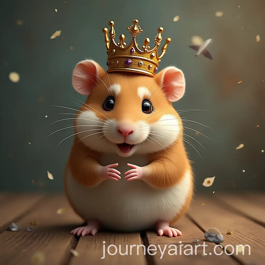 Hamster-Wearing-Crown-in-a-Royal-Castle-Setting
