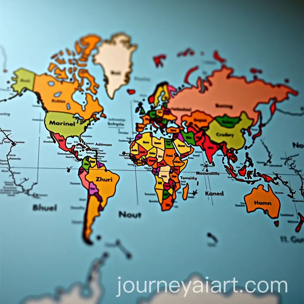 ETF-Fund-on-a-World-Map-with-Financial-Data-and-Global-Indicators
