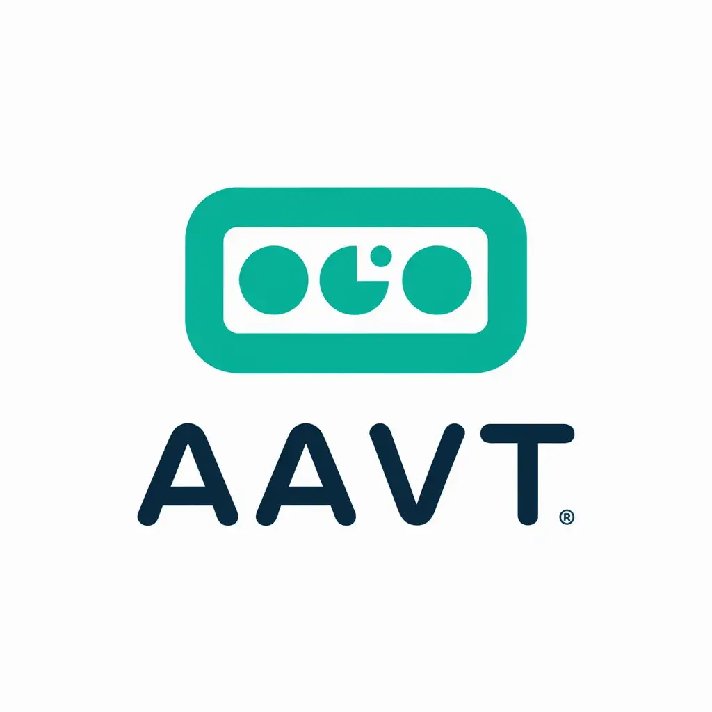 a vector logo design,with the text "AAVT", main symbol:video,Moderate,be used in Technology industry,clear background